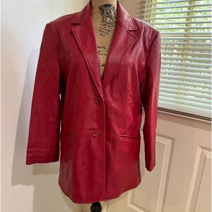 Pamela McCoy gorgeous leather lined jacket size L